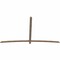 Ekena Millwork Bellingham Smooth Timber Gable Bracket, Douglas Fir, 108"W x 63"H x 1 1/2"D x 3 1/2"F, 14/12 Pitch GBW108X63X0204BEL00SDF - alternate 5